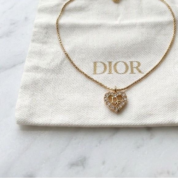 Dior Jewelry - Vintage Christian Dior Heart CD Logo Necklace